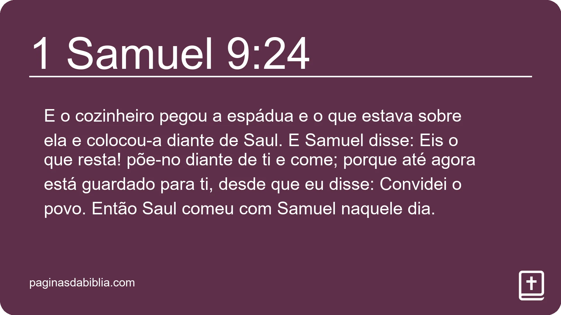 1 Samuel 9:24