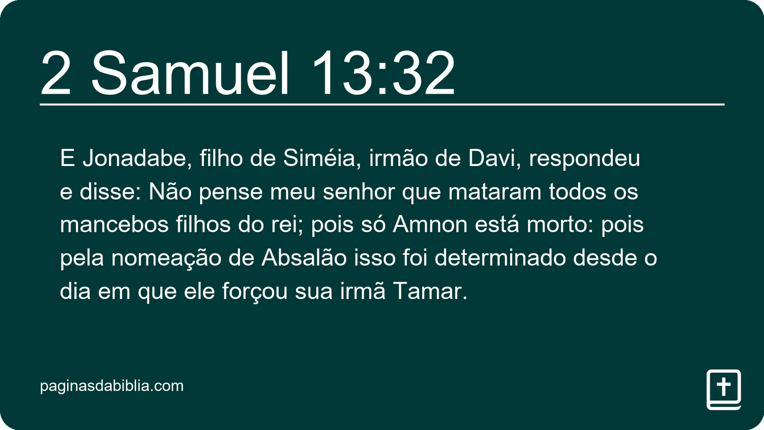 2 Samuel 13:32