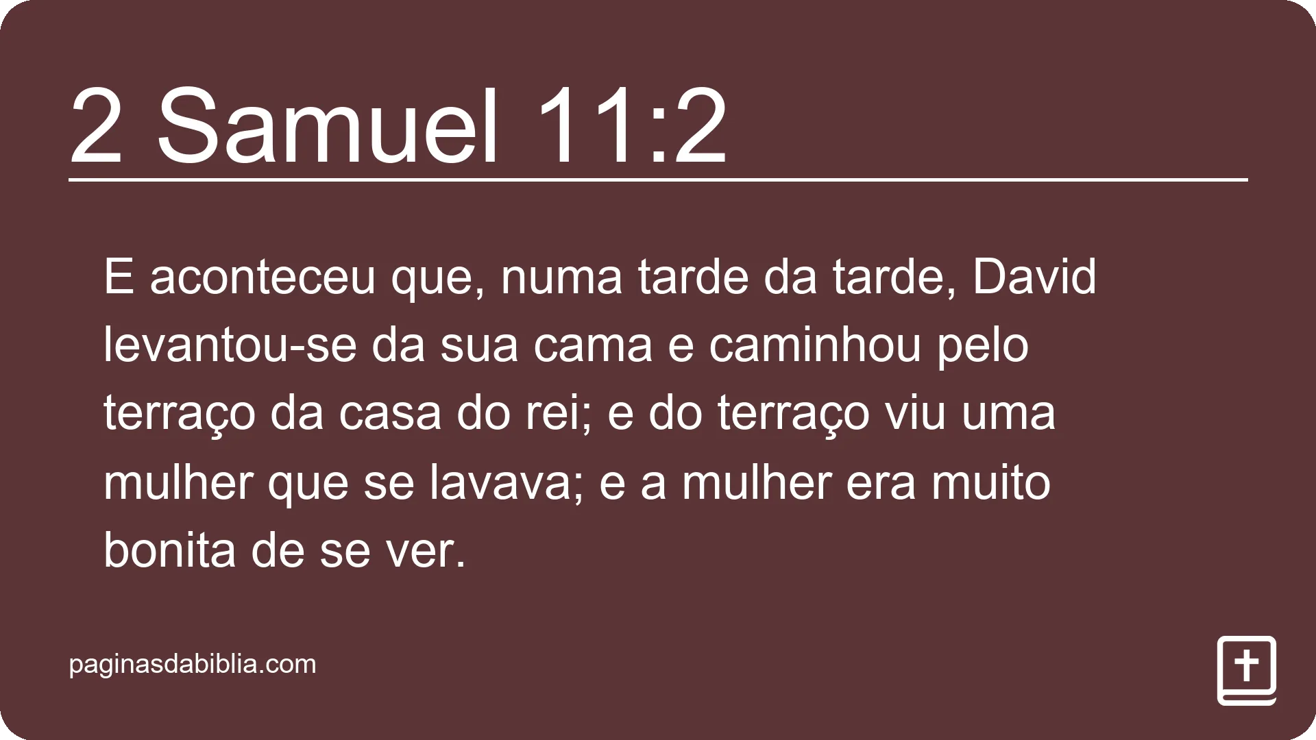 2 Samuel 11:2