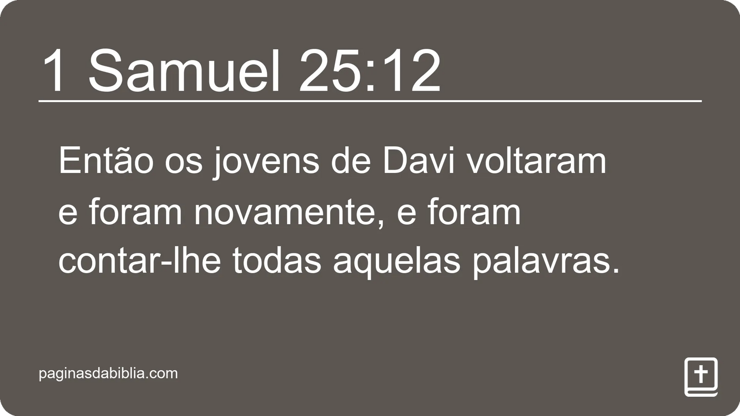 1 Samuel 25:12