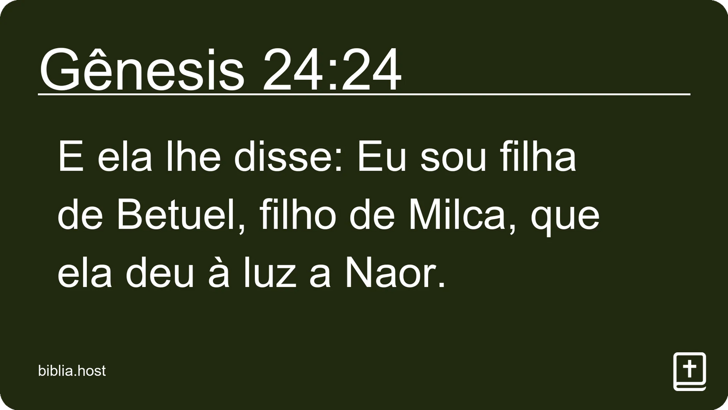 Gênesis 24:24