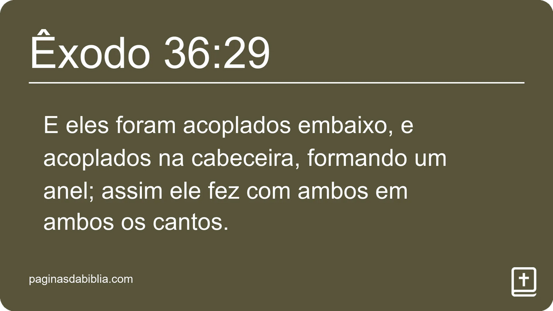 Êxodo 36:29