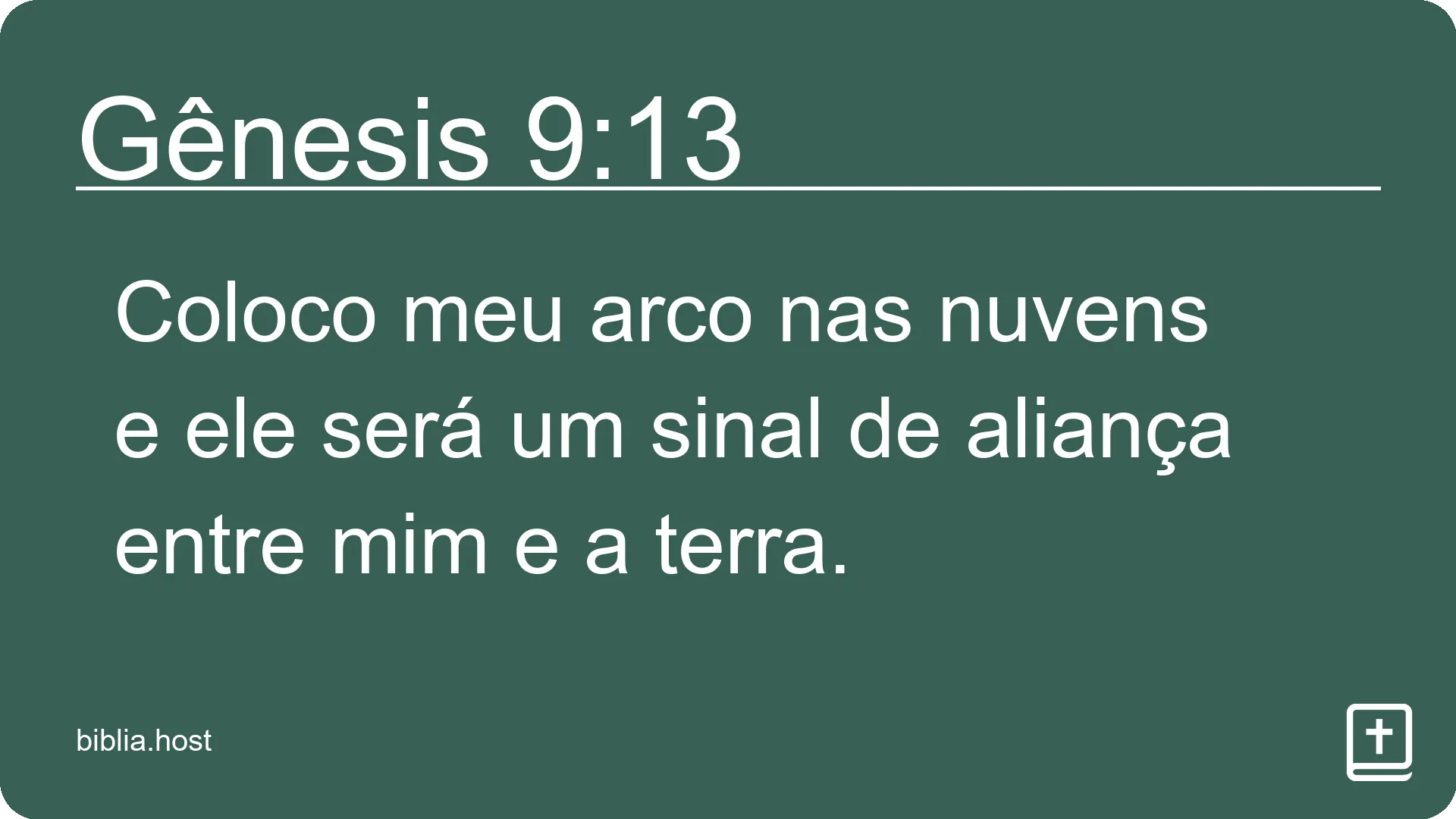 Gênesis 9:13