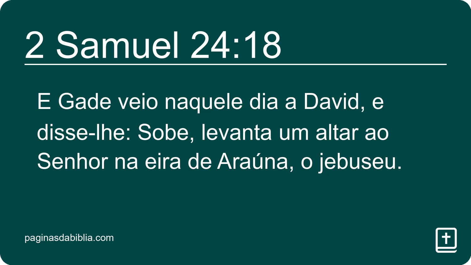 2 Samuel 24:18