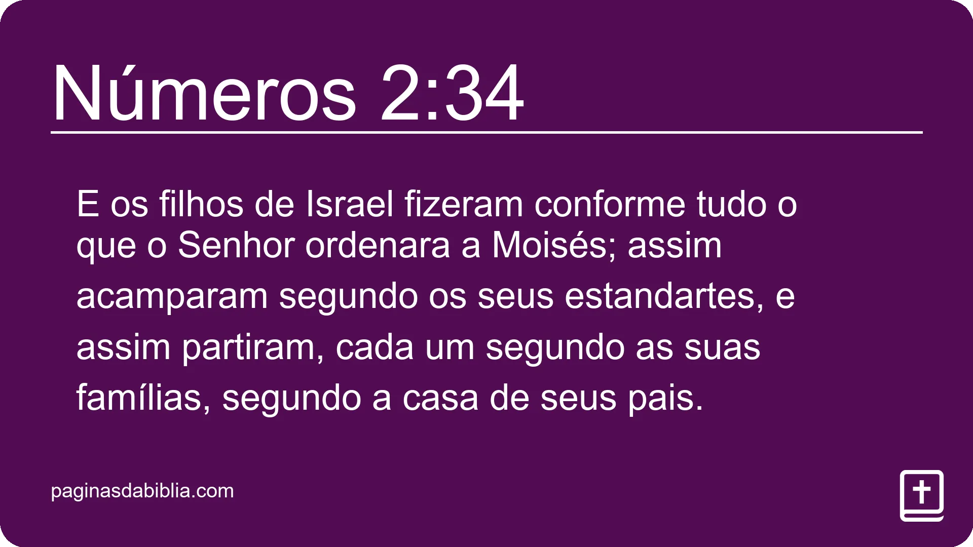 Números 2:34