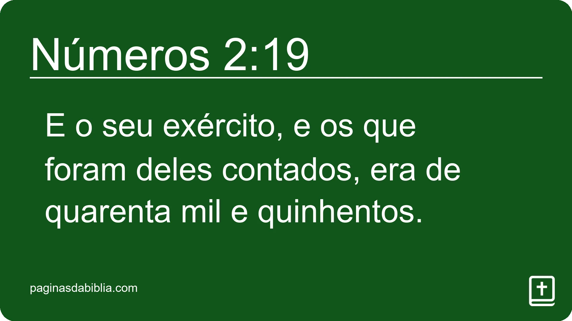 Números 2:19