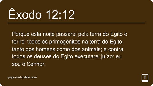 Êxodo 12:12