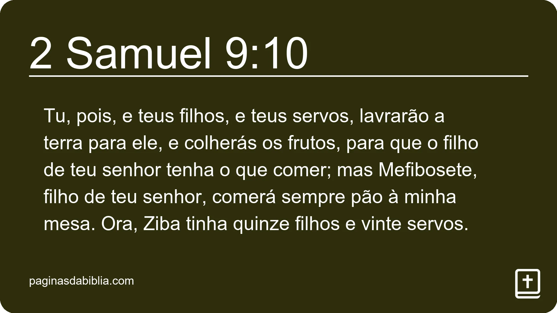 2 Samuel 9:10