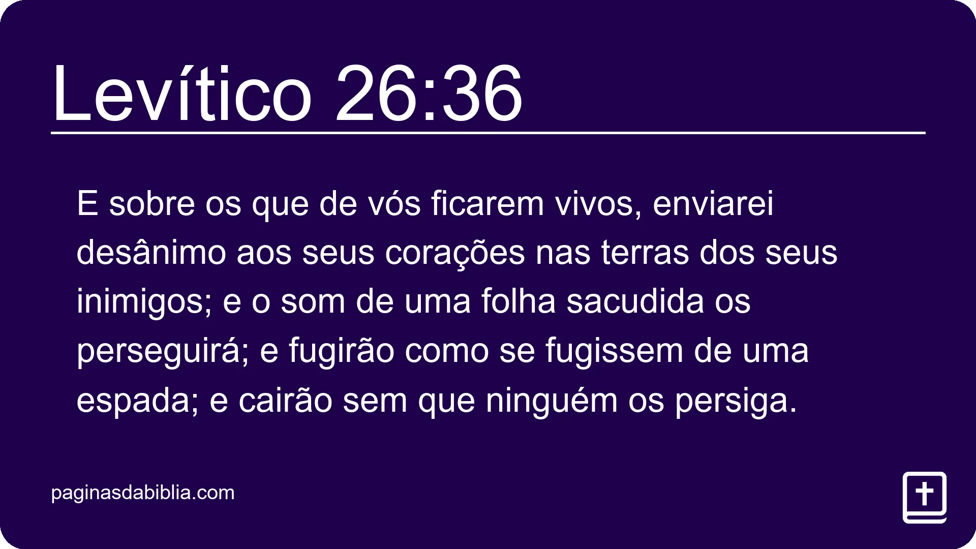 Levítico 26:36