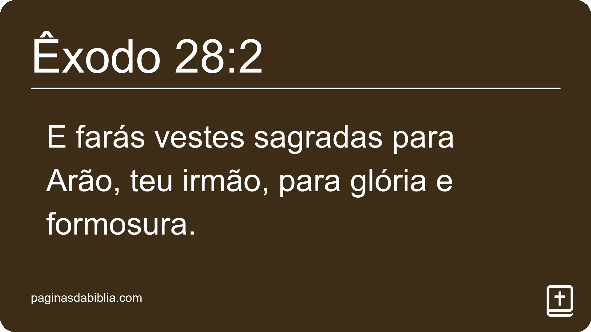 Êxodo 28:2