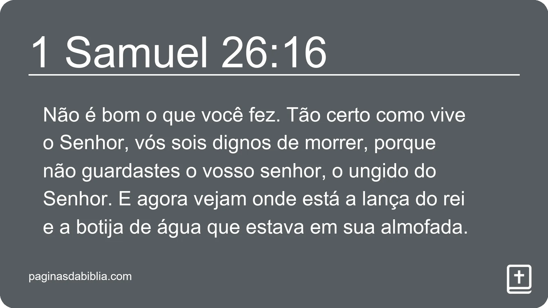 1 Samuel 26:16