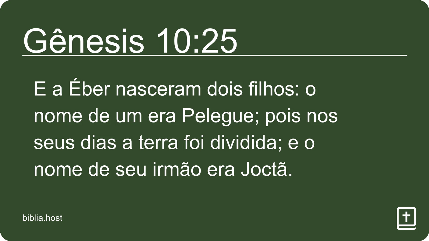 Gênesis 10:25