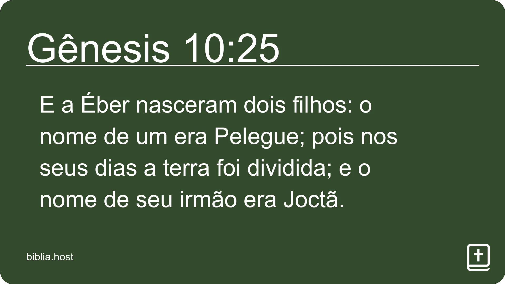 Gênesis 10:25