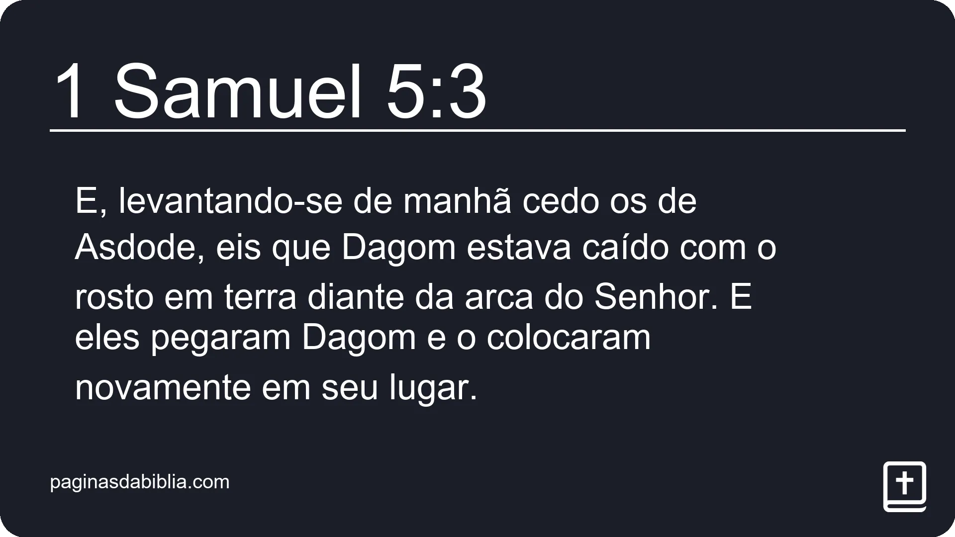 1 Samuel 5:3