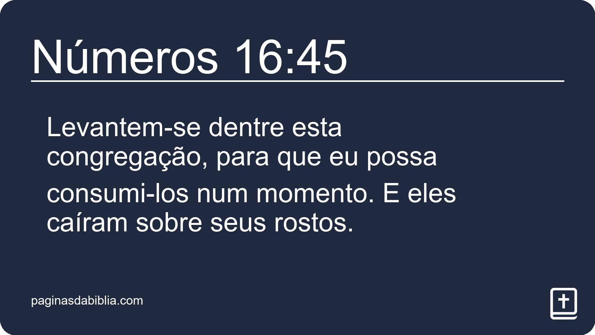 Números 16:45