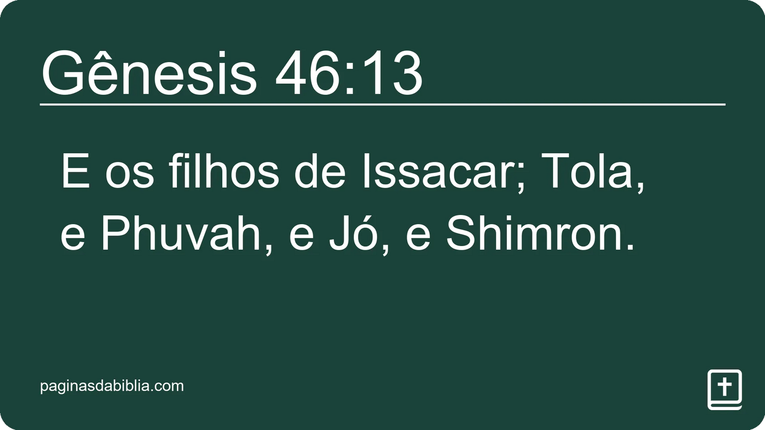 Gênesis 46:13