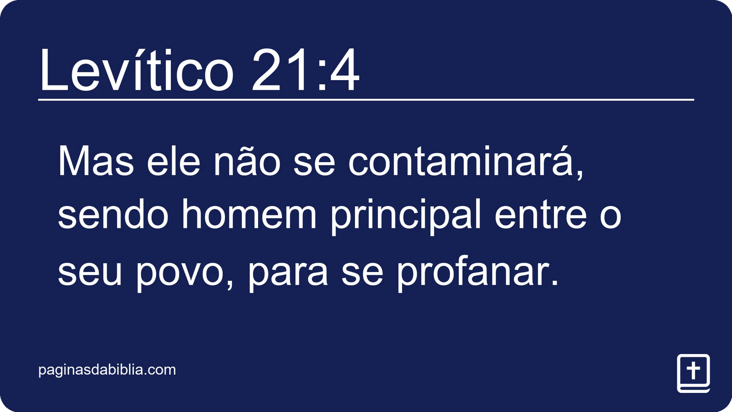 Levítico 21:4