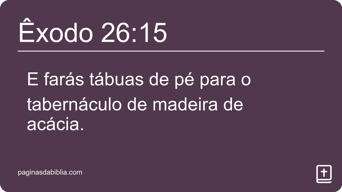 Êxodo 26:15