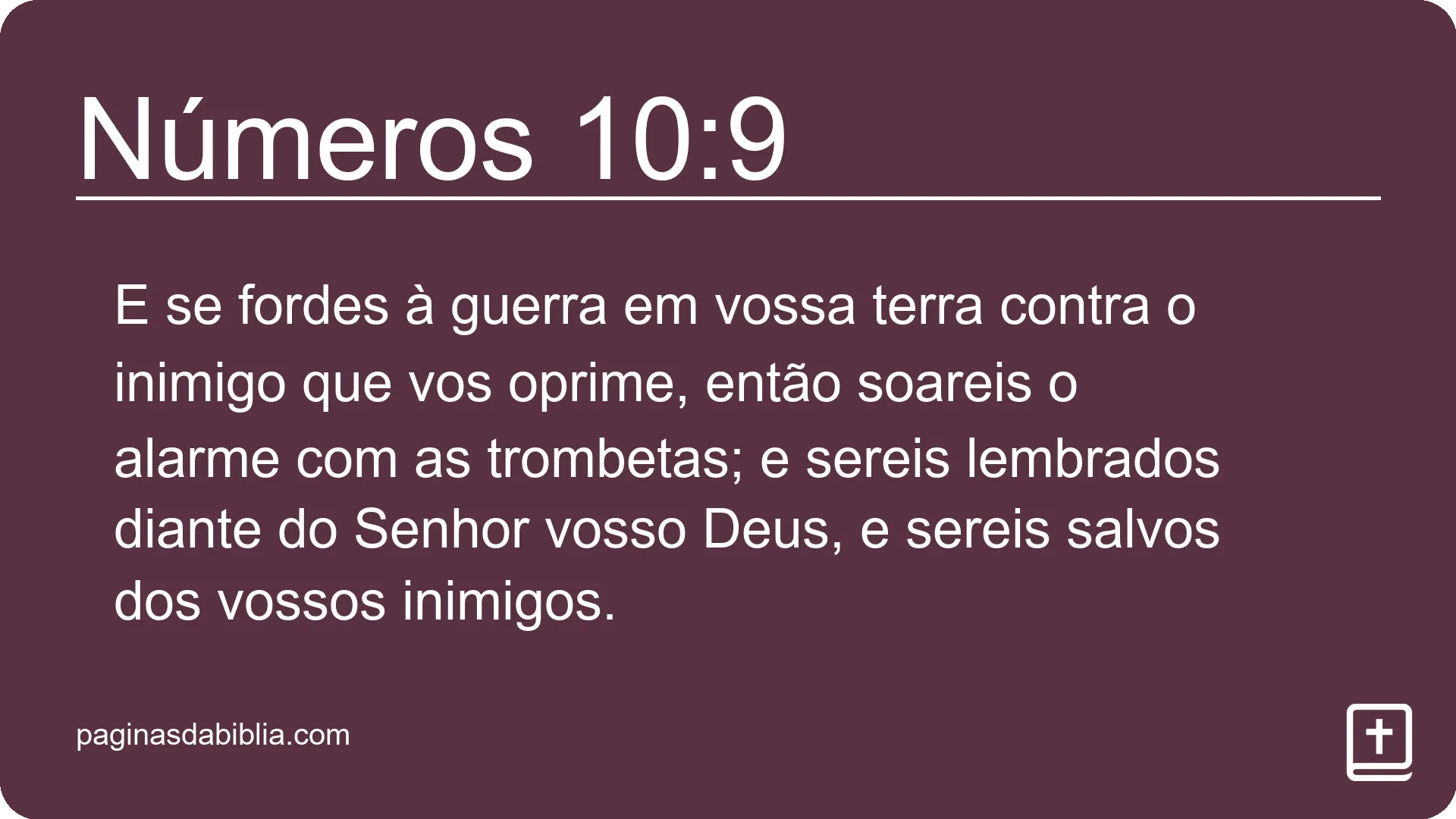 Números 10:9