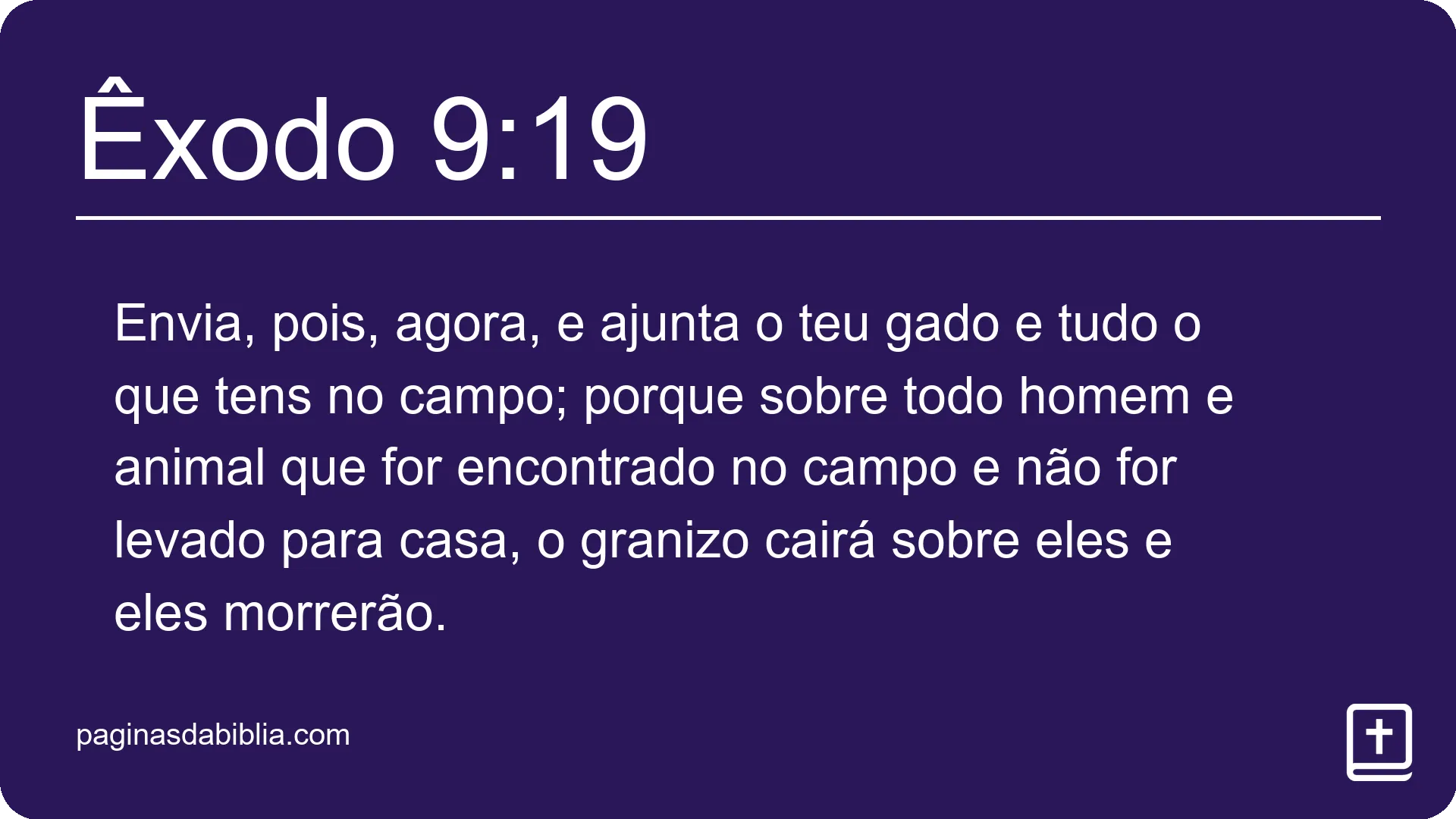 Êxodo 9:19