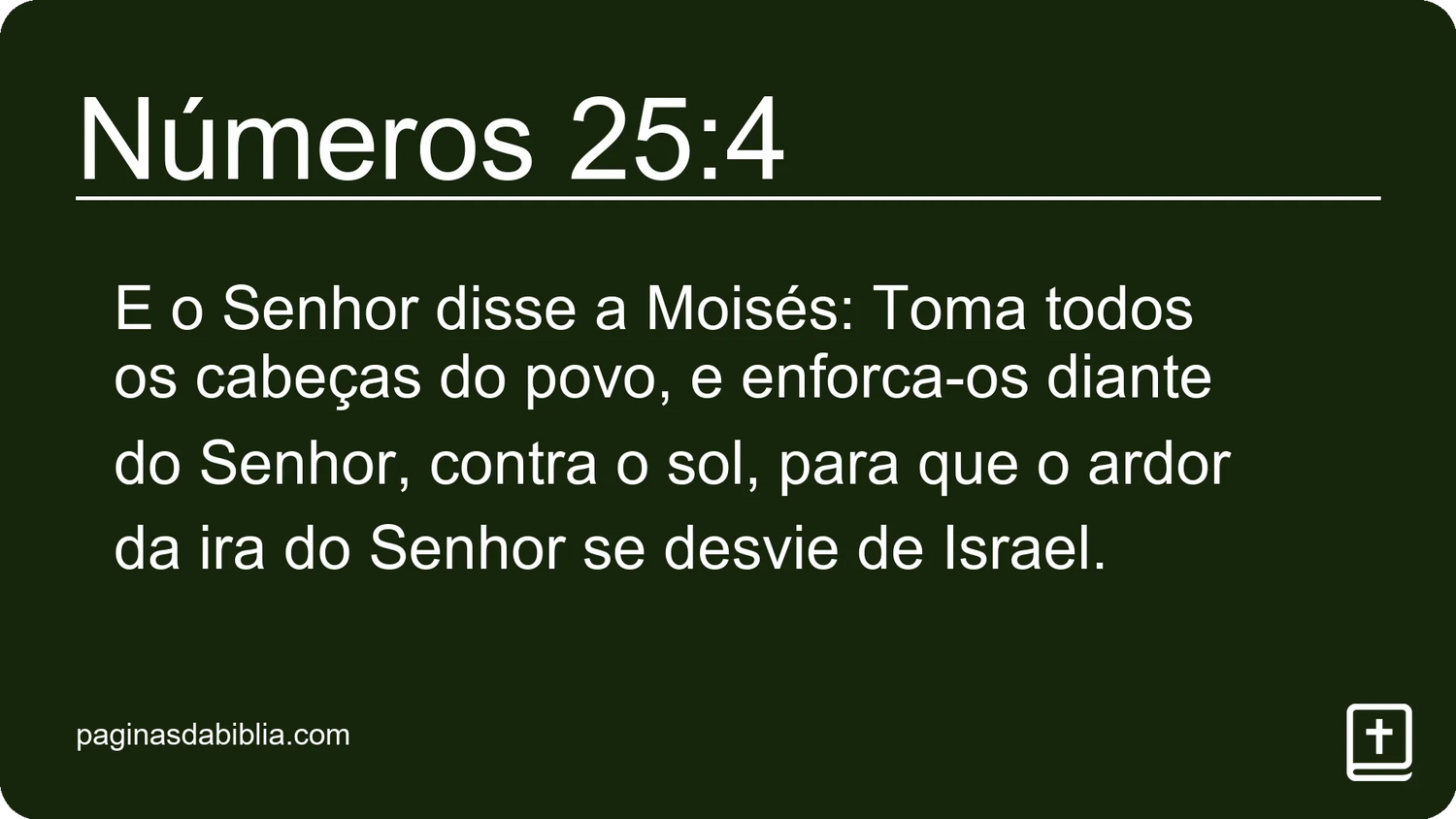 Números 25:4