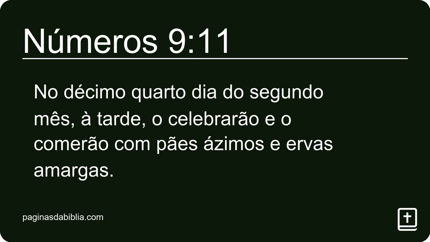 Números 9:11