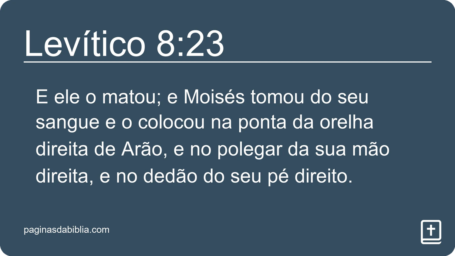 Levítico 8:23