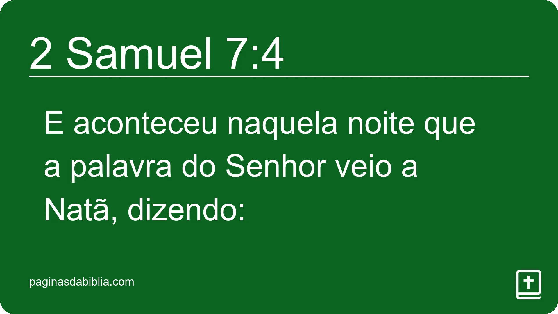 2 Samuel 7:4