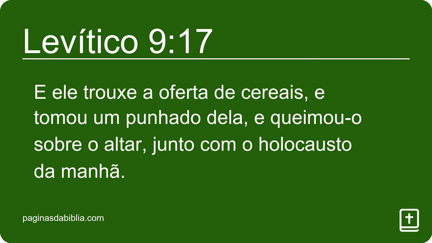 Levítico 9:17