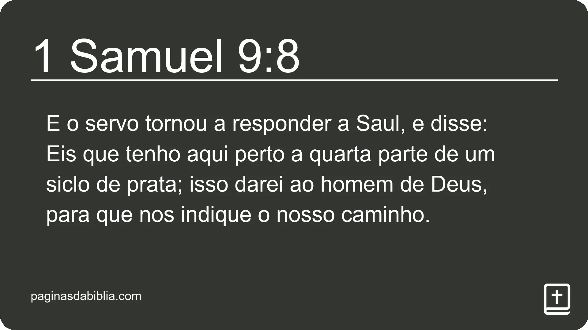 1 Samuel 9:8