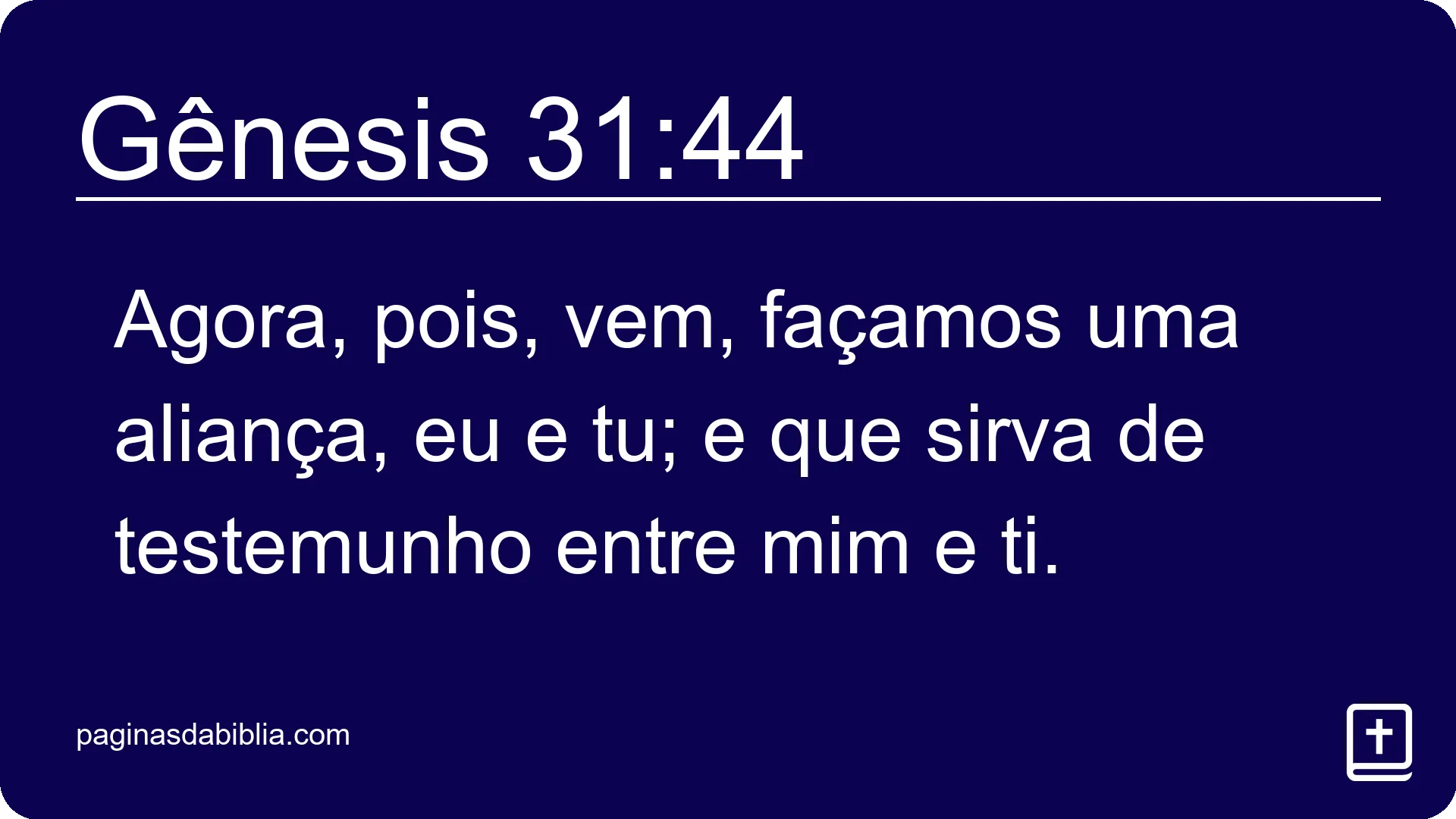 Gênesis 31:44