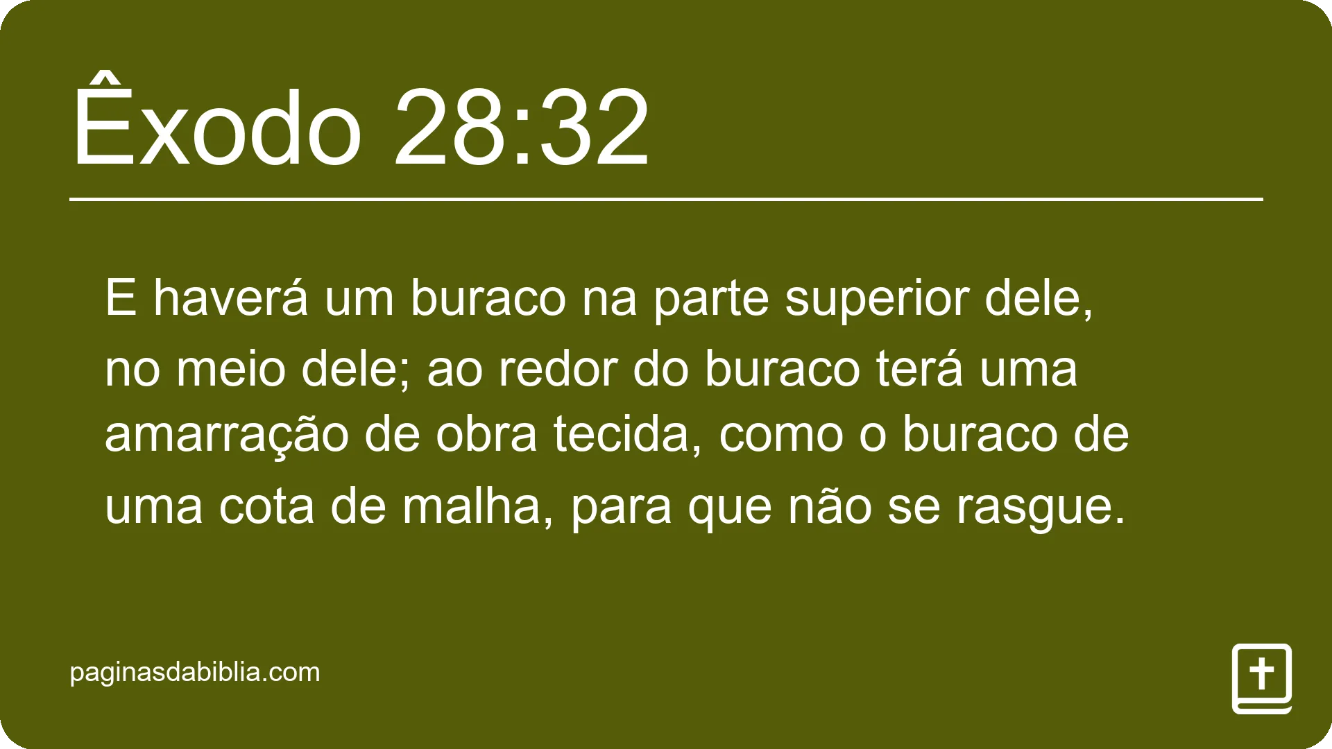 Êxodo 28:32