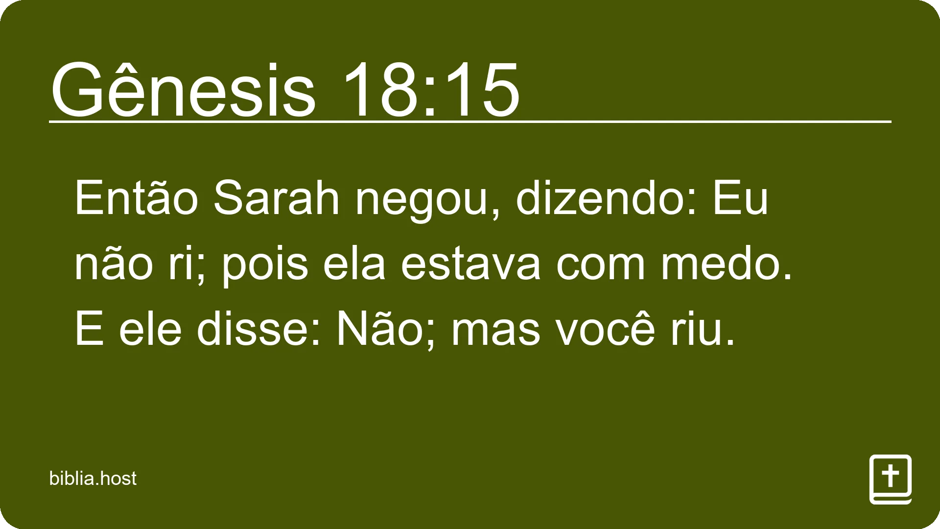 Gênesis 18:15