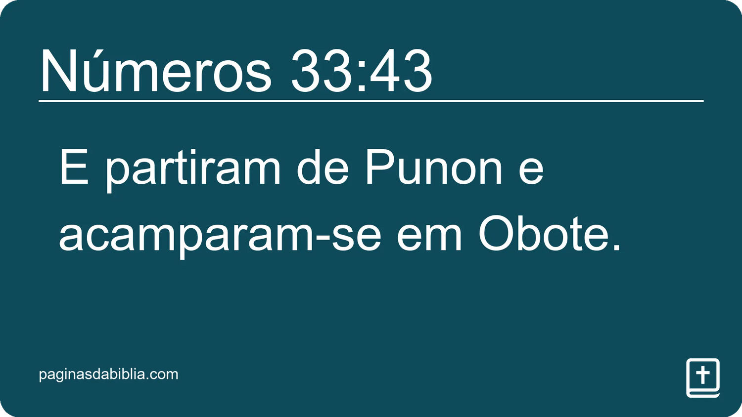 Números 33:43