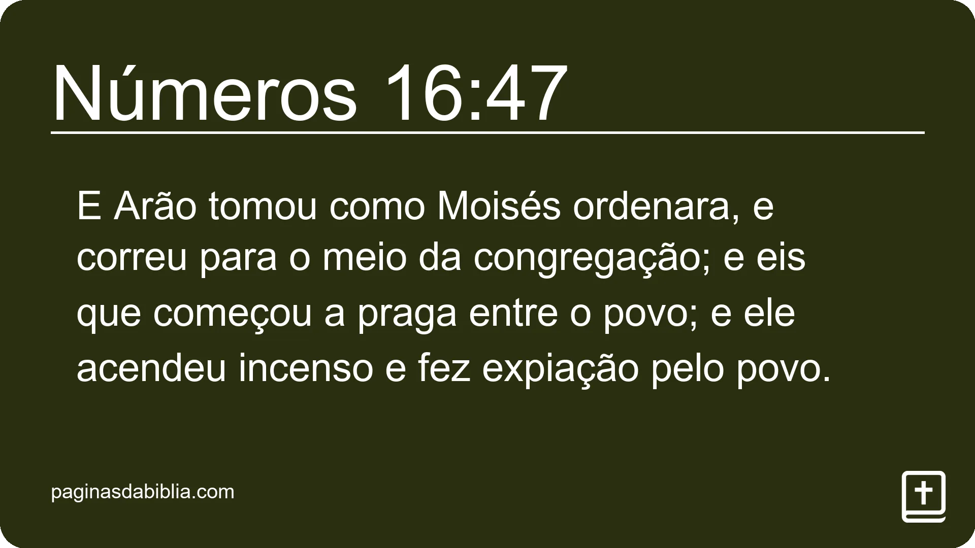 Números 16:47