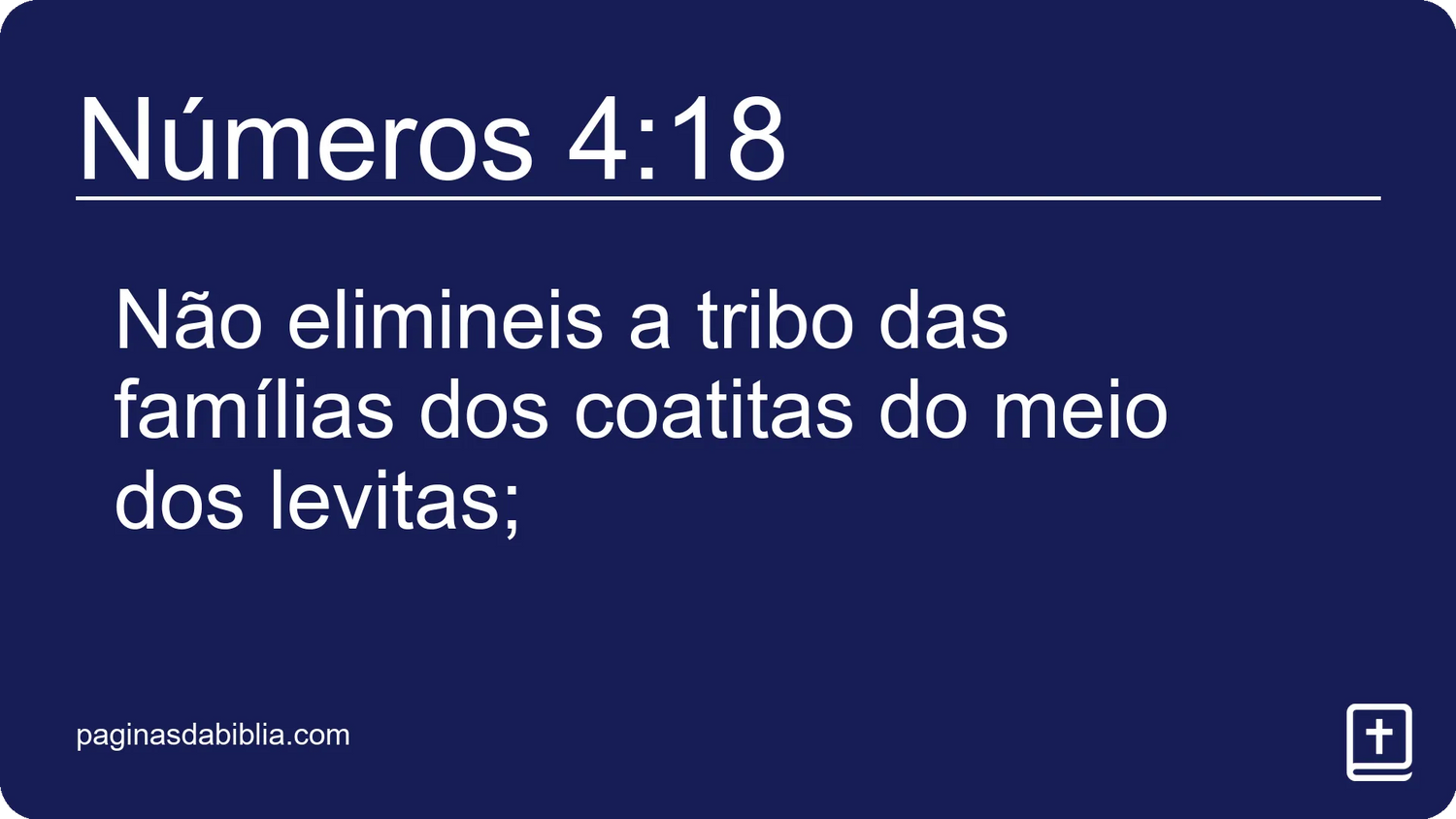 Números 4:18