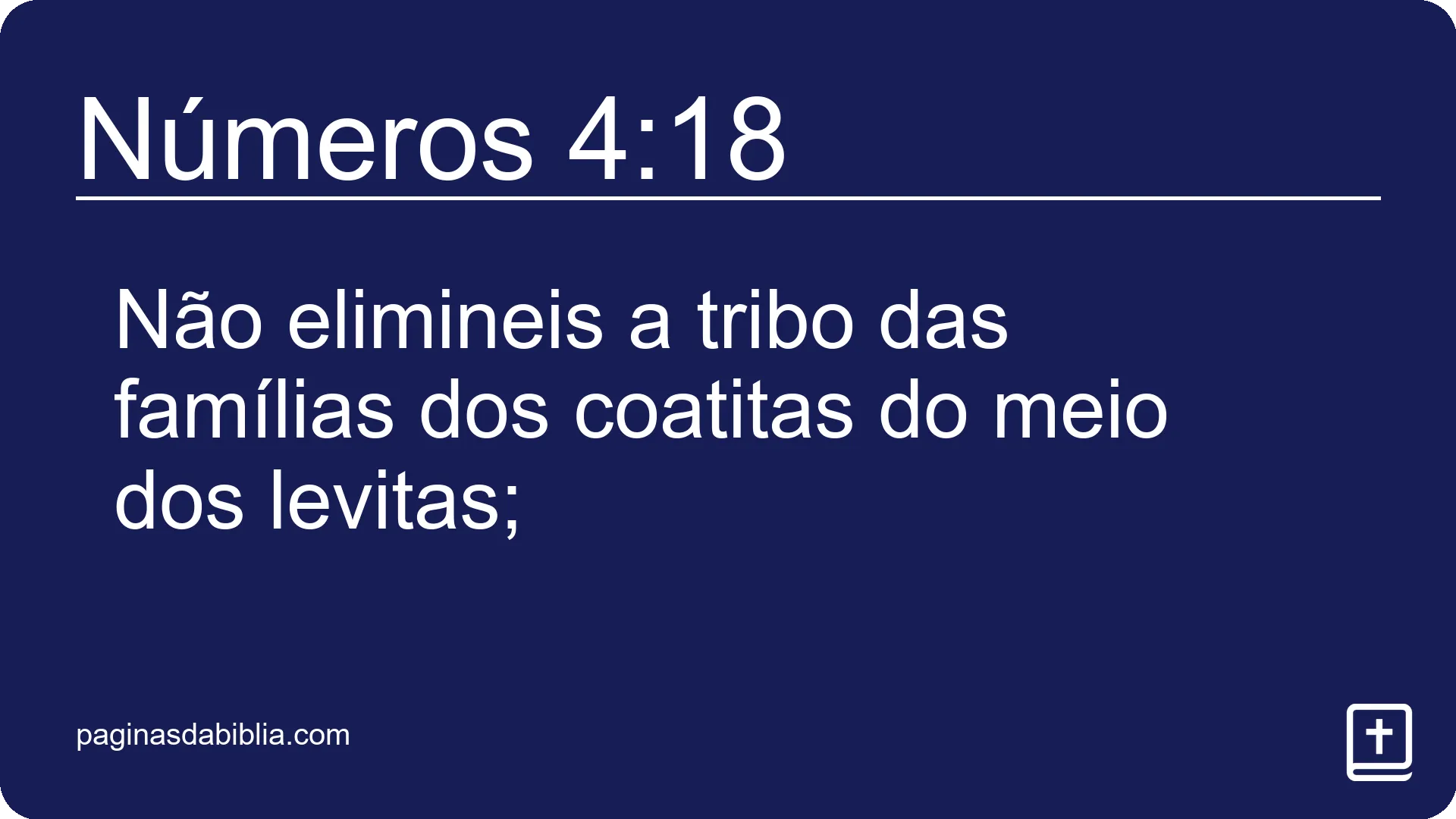 Números 4:18