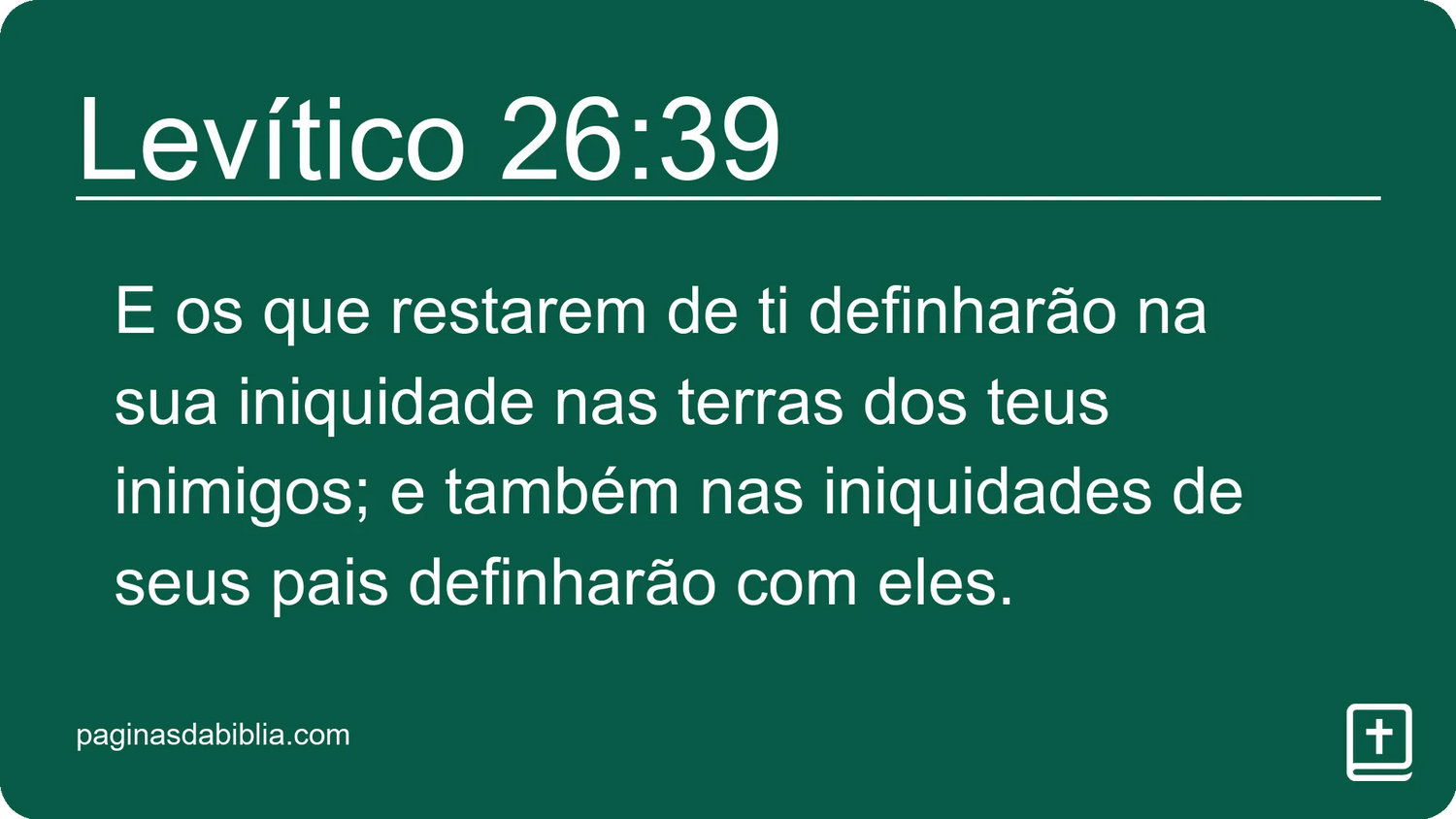 Levítico 26:39