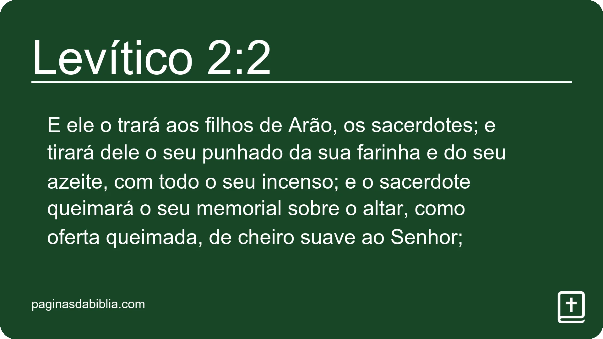 Levítico 2:2