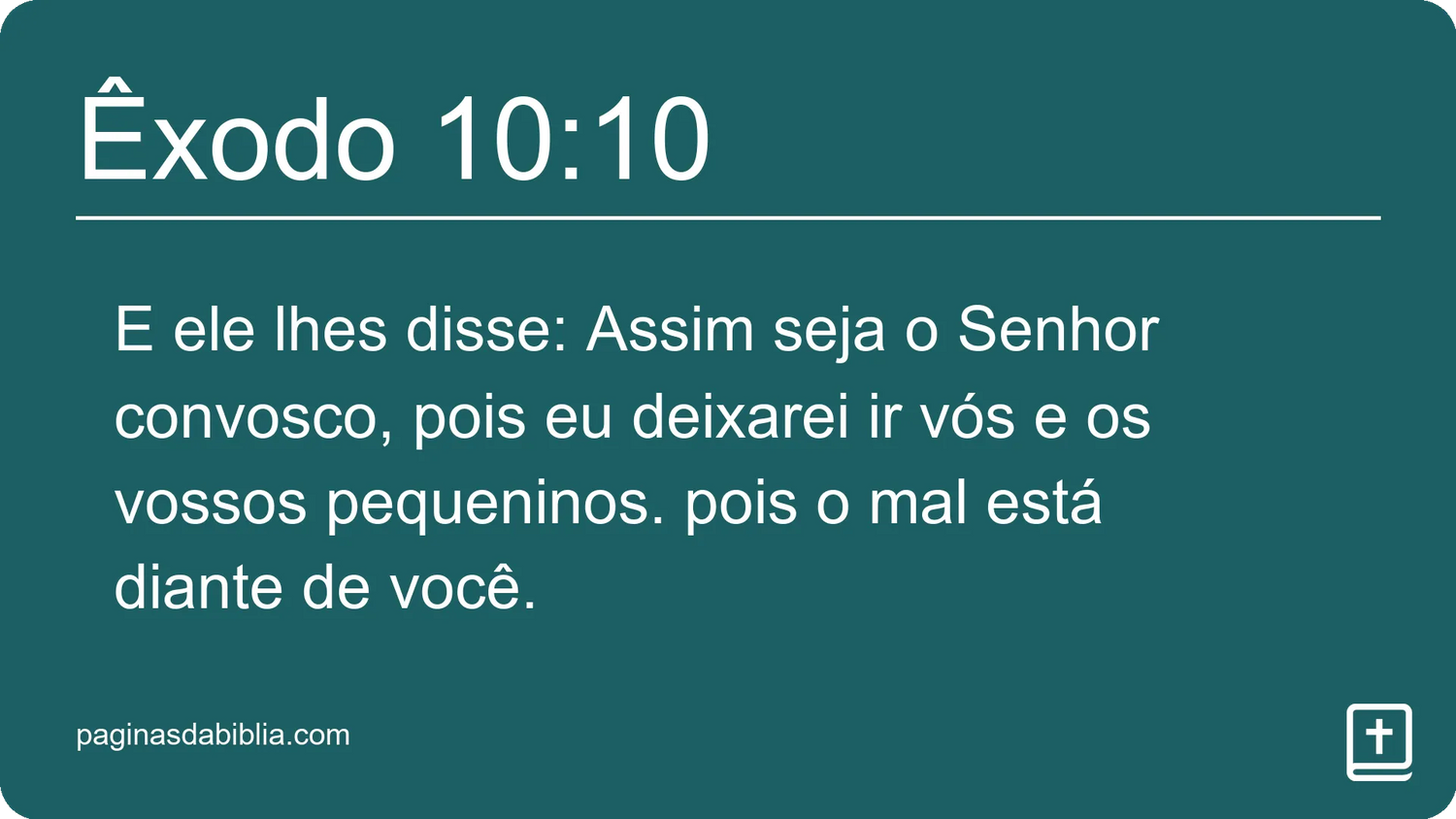 Êxodo 10:10