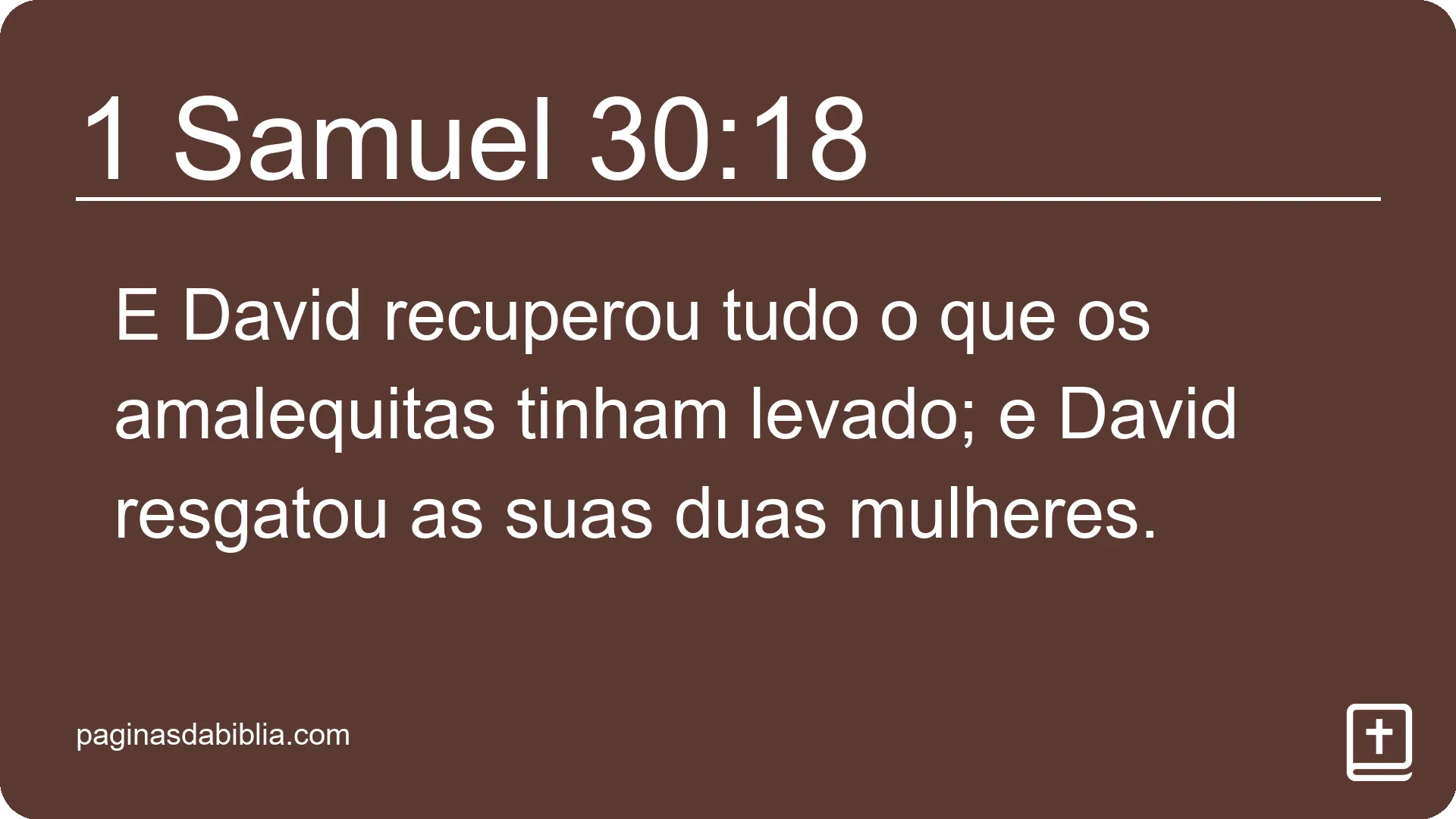 1 Samuel 30:18