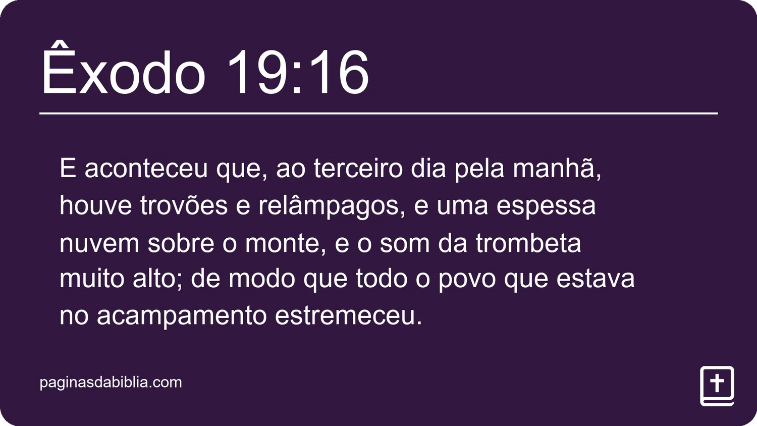 Êxodo 19:16