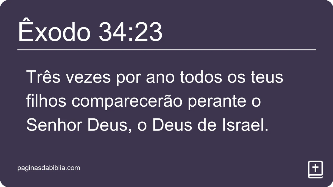 Êxodo 34:23