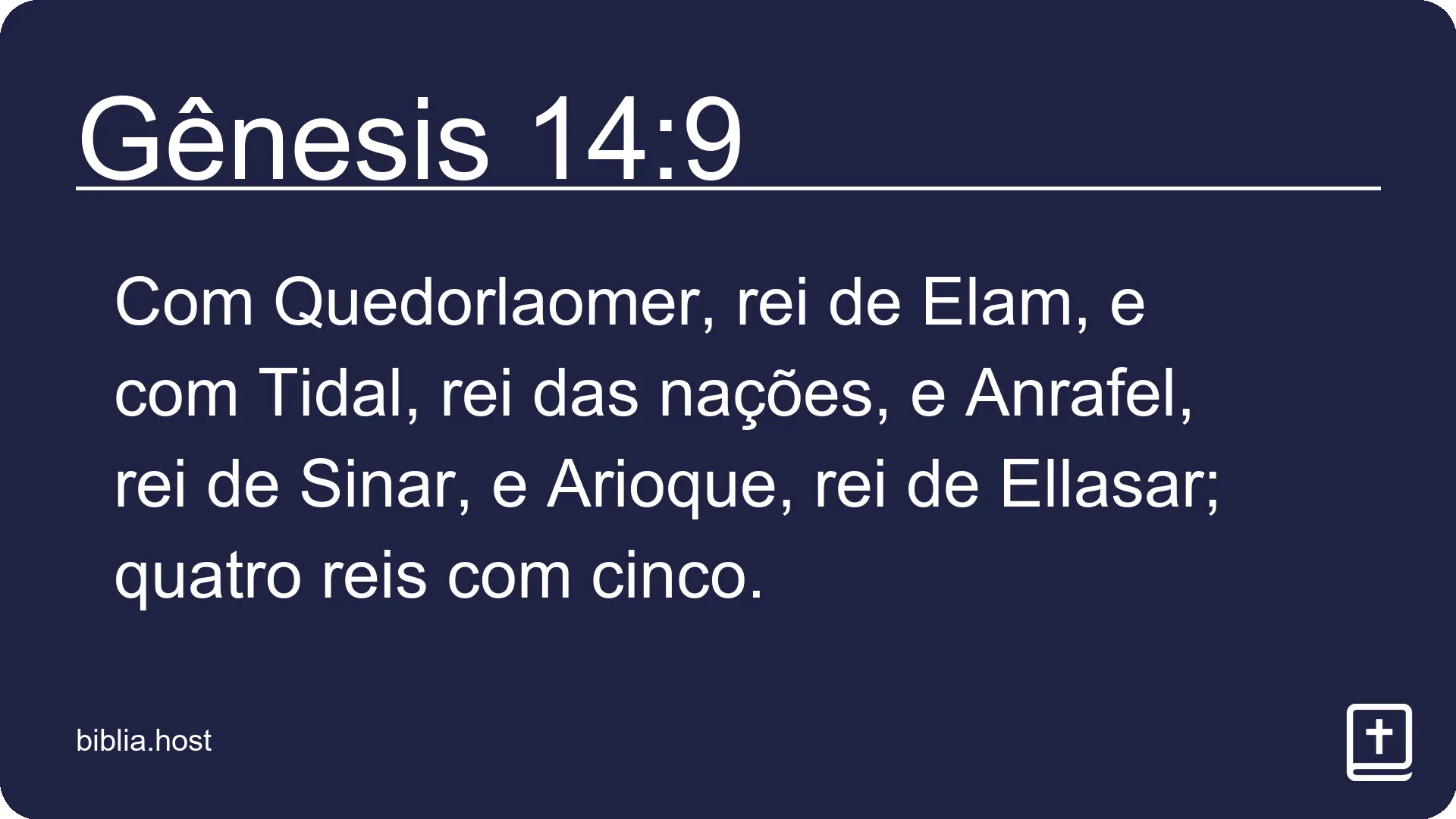 Gênesis 14:9