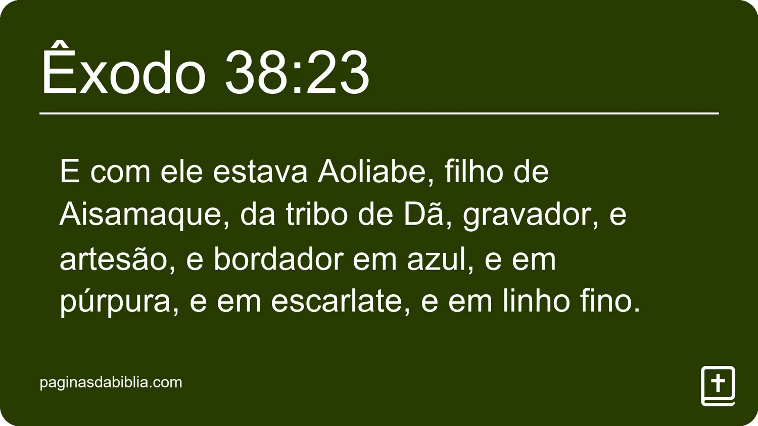 Êxodo 38:23