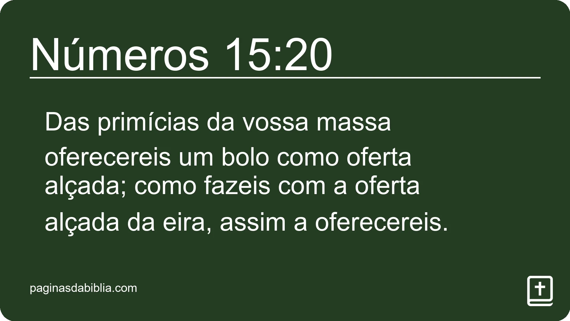 Números 15:20