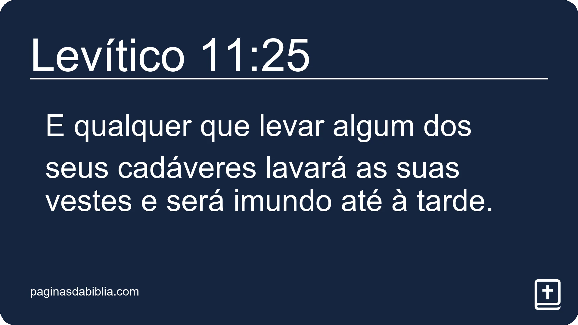 Levítico 11:25