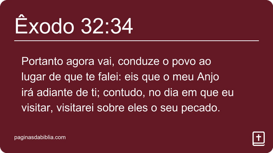 Êxodo 32:34