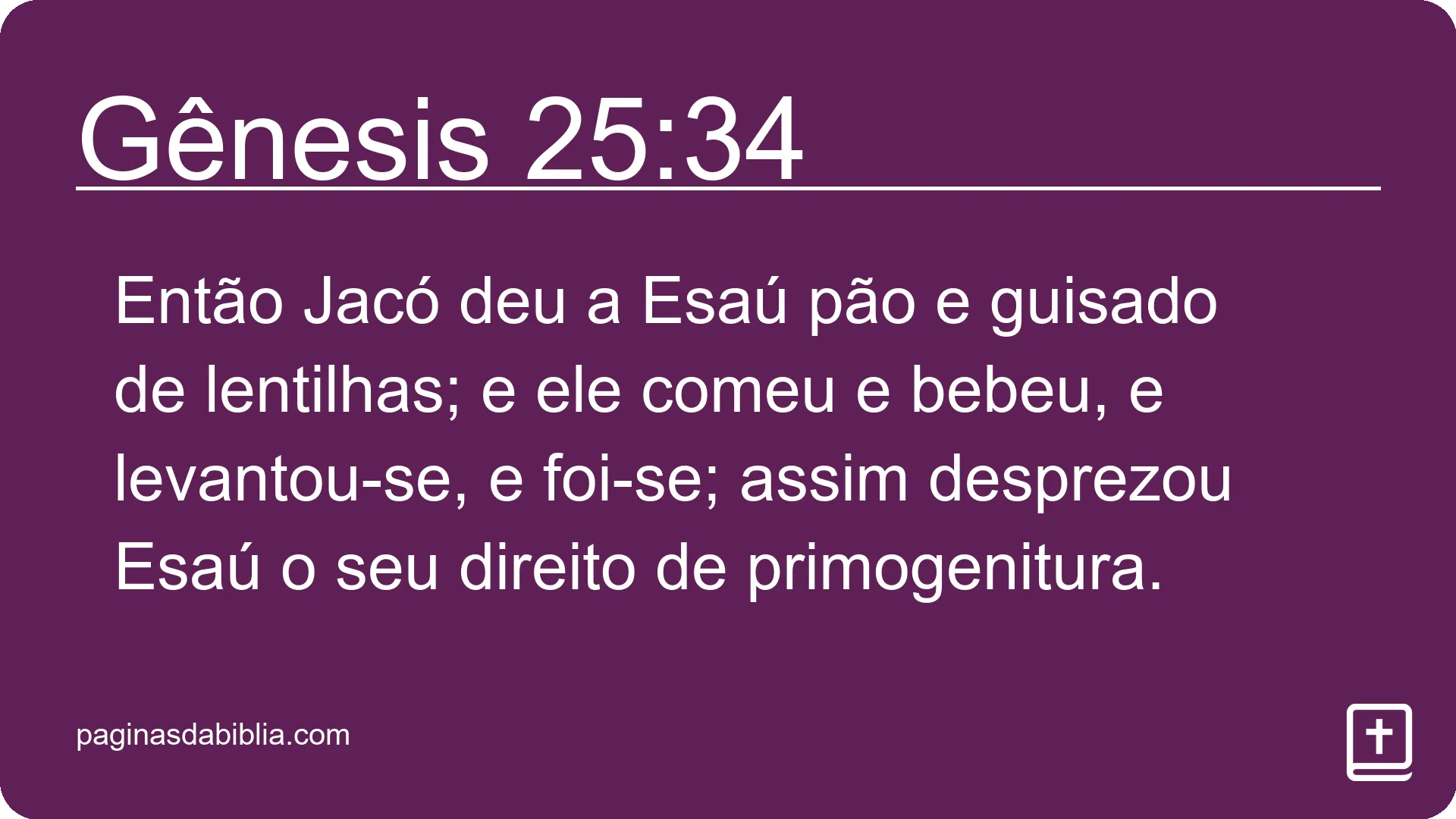 Gênesis 25:34