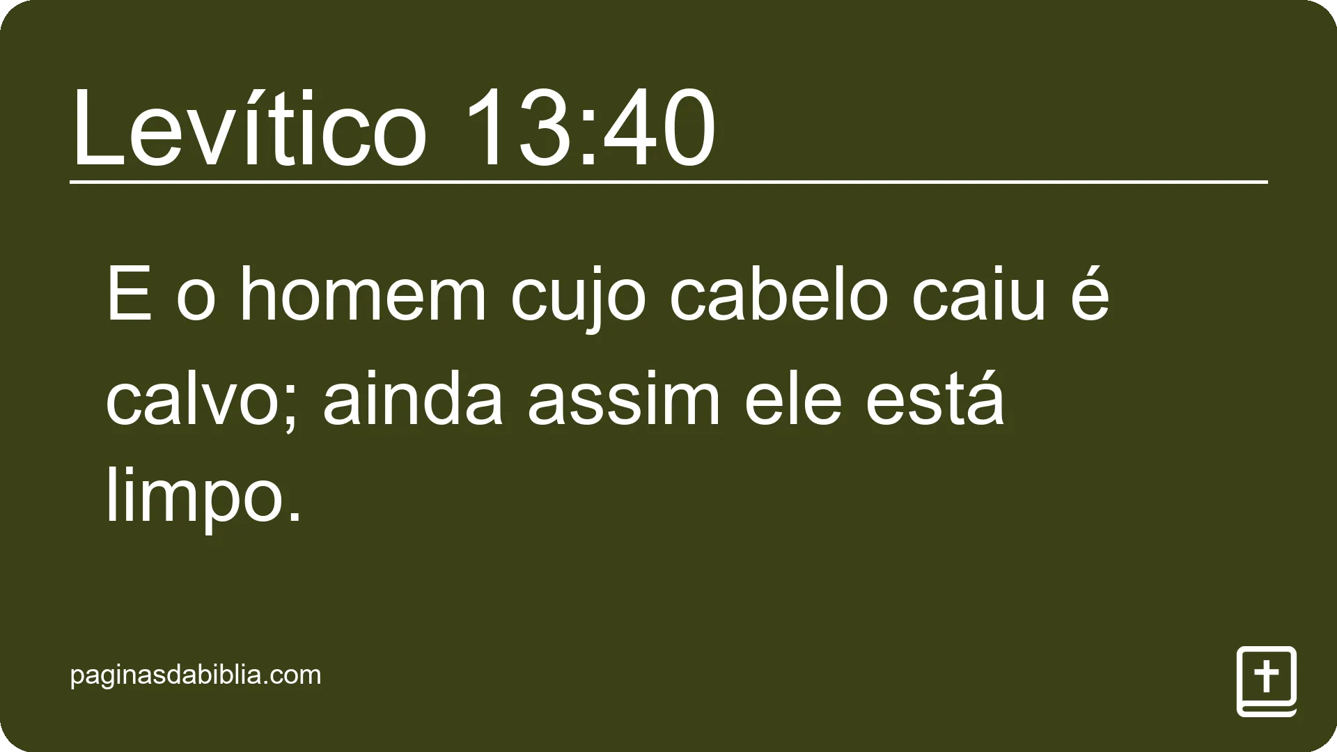 Levítico 13:40